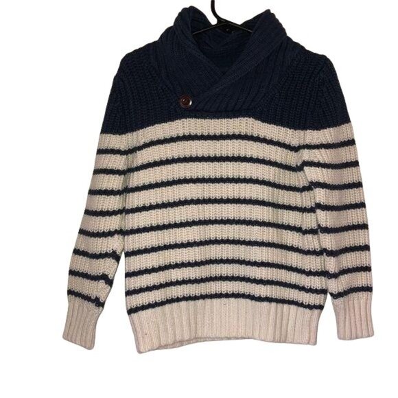 BabyGap Navy & Cream Striped Toddler Sweater 4 Years - Picture 1 of 6